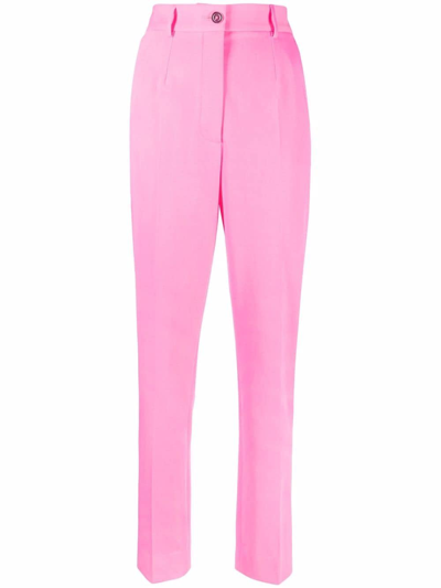 Shop Dolce & Gabbana Trousers Clothing In Pink &amp; Purple