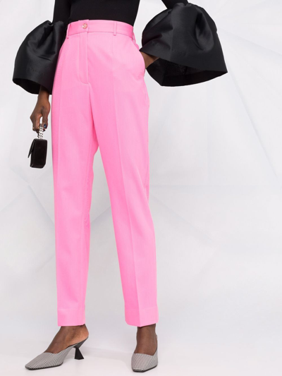 Shop Dolce & Gabbana Trousers Clothing In Pink &amp; Purple