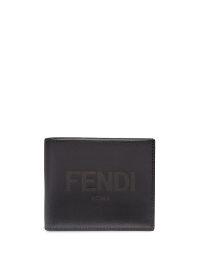 Shop Fendi Logo Wallet Accessories In Black