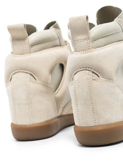 Shop Isabel Marant Buckee Sneakers Shoes In Nude &amp; Neutrals
