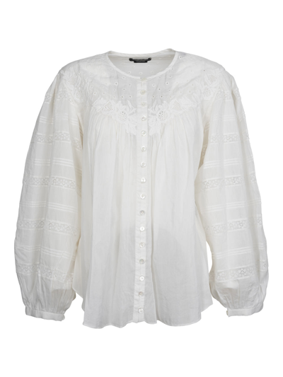Shop Isabel Marant Top Gregoria Clothing In White