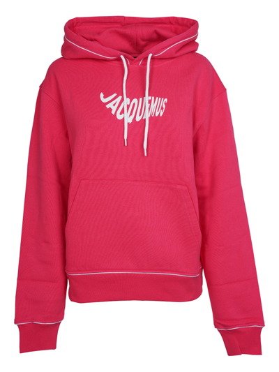 Shop Jacquemus Logo Sweatshirt Clothing In Pink &amp; Purple