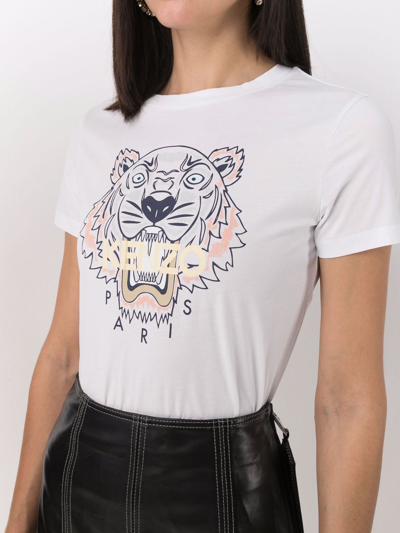 Shop Kenzo Tiger T-shirt Clothing In White