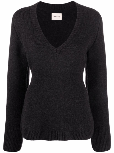 Shop Khaite Claudia Sweater Clothing In Grey