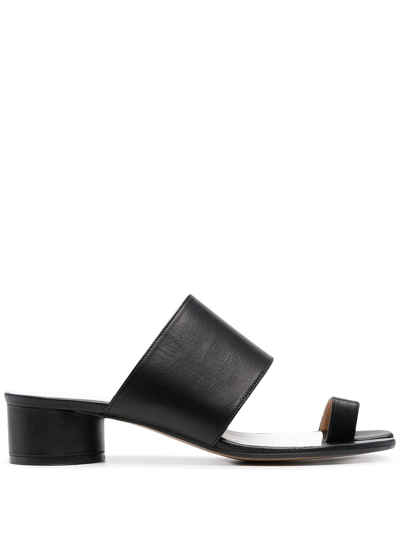 Shop Maison Margiela Tabi Sandals Shoes In Black
