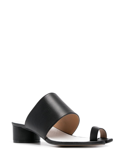 Shop Maison Margiela Tabi Sandals Shoes In Black