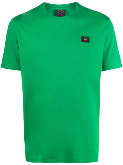 Shop Paul & Shark Logo T-shirt Clothing In Green