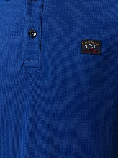 Shop Paul & Shark Polo Logo Clothing In Blue