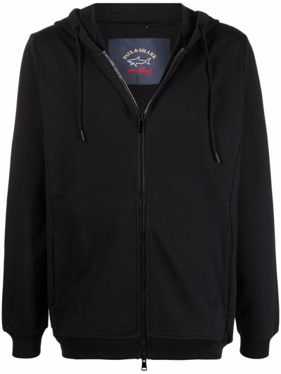 Shop Paul & Shark Zip Sweatshirt Clothing In Black