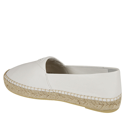 Shop Prada Flat Shoes White