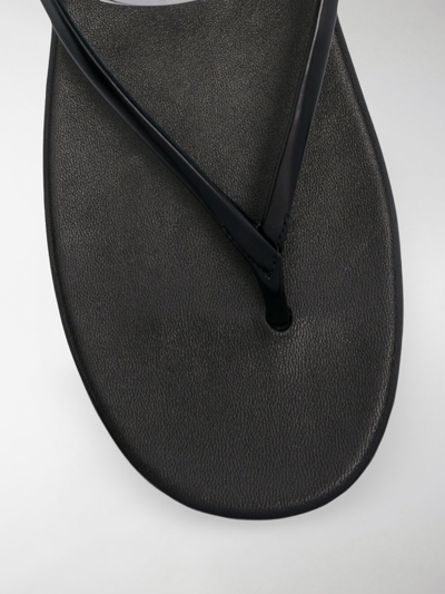 Shop Prada Flip Flops Shoes In Black
