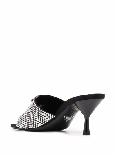 Shop Prada Sandals Shoes In Metallic