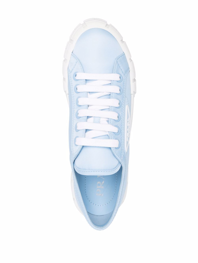 Shop Prada Sneakers Shoes In Blue