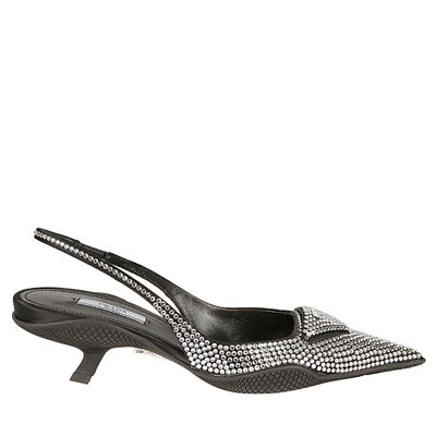 Shop Prada With Heel In Cristal