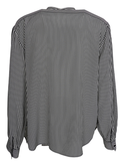 Shop Saint Laurent Camicia Righe Clothing In Black