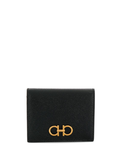 Shop Ferragamo Salvatore  Logo Wallet Accessories In Black