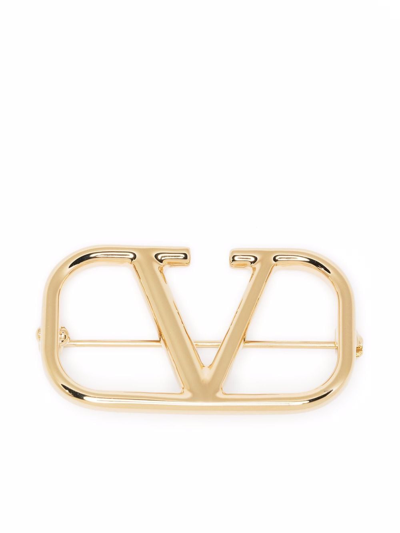Shop Valentino Garavani Brooch Accessories In Metallic