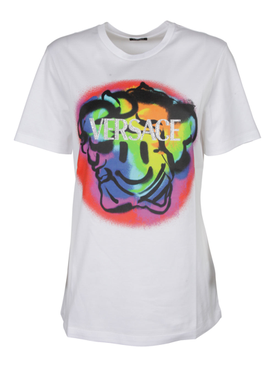 Shop Versace T-shirt Clothing In White