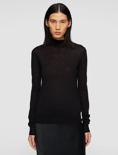 Joseph Cashair High Neck Jumper In Black