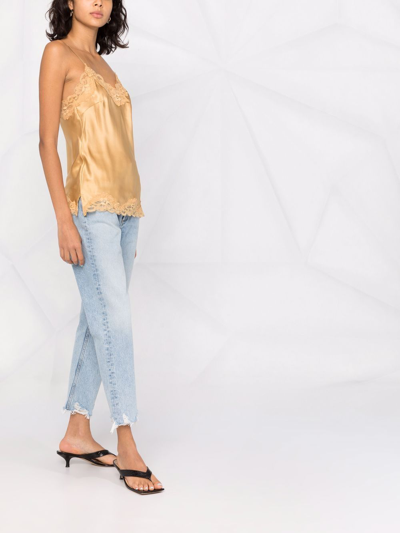 Shop Goldhawk Lace Details Top In Gold