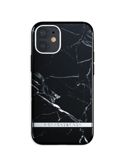 Shop Richmond & Finch Men's Marble Iphone 12 Mini Case In Black Marble