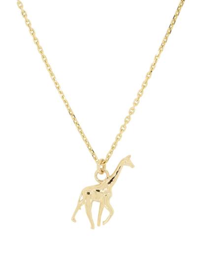 Shop Metier 9kt Yellow Gold Giraffe Pendant Necklace