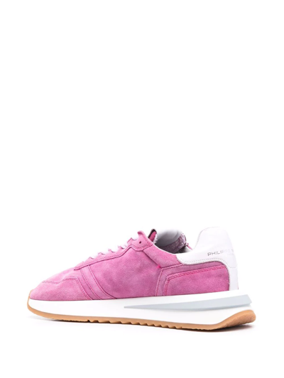 Philippe Model Tropez 2.1 Daim Lave Sneakers In Pink