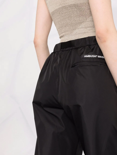 Shop Ambush Shell-texture Track Pants In Black