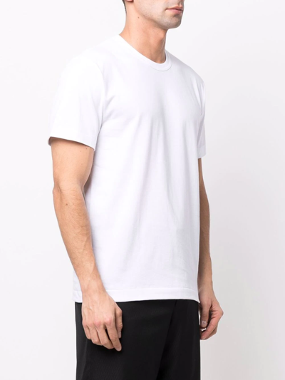 Shop Comme Des Garçons Homme Deux Rear Floral-print T-shirt In White