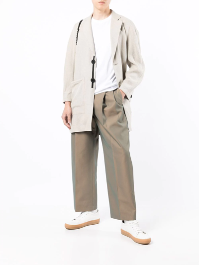 Shop Rito Structure Lightweight Linen Jacket In Brown