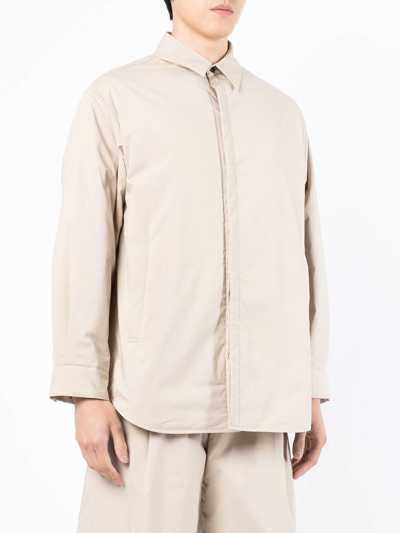 Shop Rito Structure Relaxed Cotton Shirt In Brown