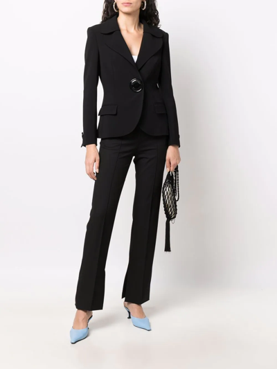 Moschino Oversized-button Blazer In Black