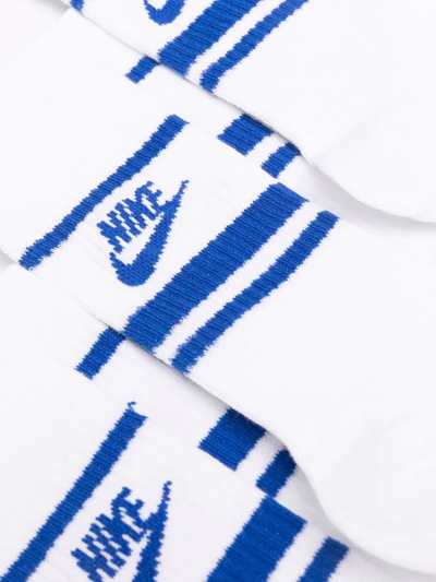 Nike Everyday Essential Socks (set Of Three) In White