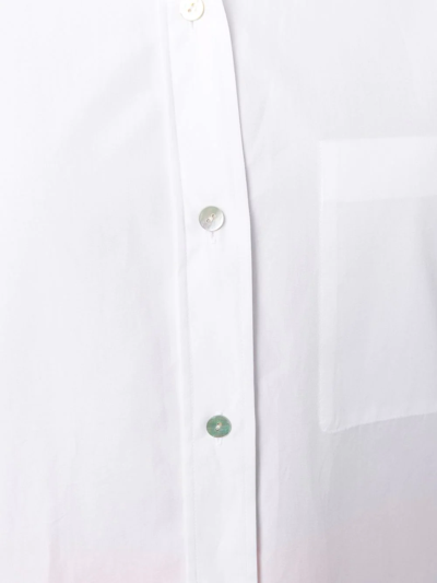 Vince Relaxed Fit Long Sleeve Shirt In White