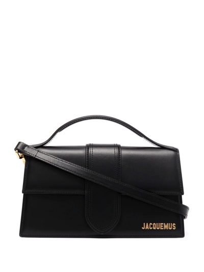 Shop Jacquemus Le Grand Bambino Tote Bag In Black