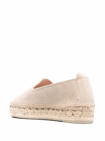 Manebi Hamptons Jute Sole Round Toe Espadrilles In Neutrals