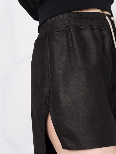 Shop Rick Owens Fog Drawstring-fastening Shorts In Black