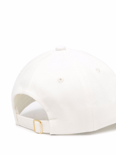 Shop Casablanca Patch-detail Baseball Cap In White