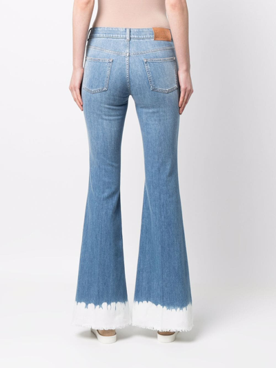 70年代复古风浸染喇叭牛仔裤