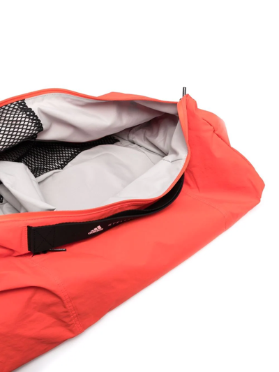 Shop Adidas By Stella Mccartney Logo-tape Studio Bag In Orange