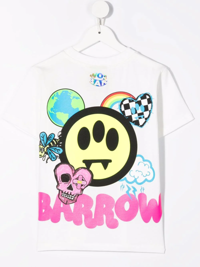 Shop Barrow Logo-print T-shirt In White