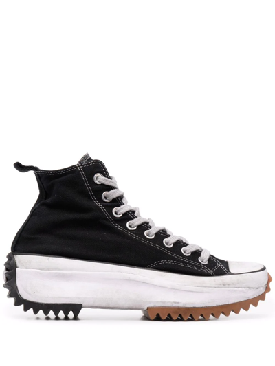 Converse Foundational Canvas Run Star Hike Sneakers In Black | ModeSens