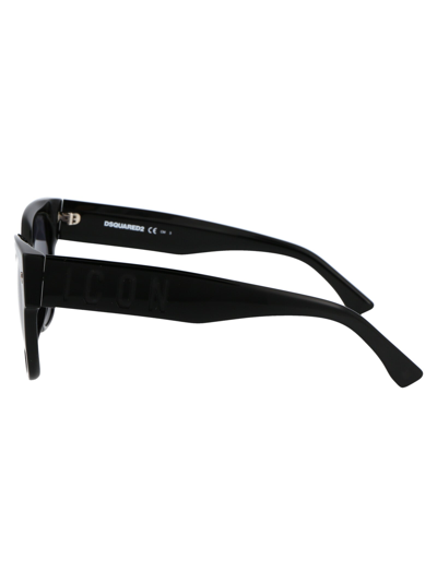 Shop Dsquared2 Eyewear Sunglasses In 807ir Black