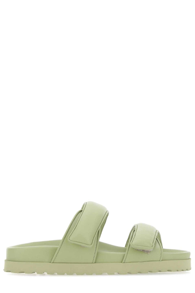 Shop Gia Borghini X Pernille Teisbaek Perni 11 Double Strap Sandals In Green