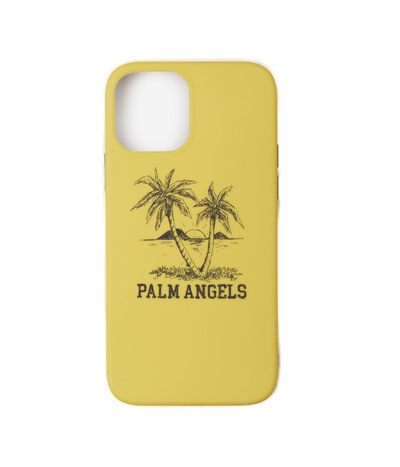 Shop Palm Angels Palm Trees Printed Iphone 12 Pro Case In Yellow