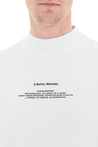 Shop A Better Mistake Glitch T-shirt In White,purple