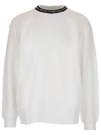 Shop Acne Studios Men's White Other Materials Sweatshirt