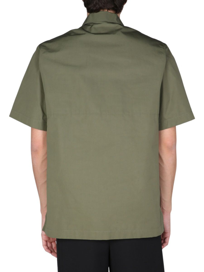 Shop Jil Sander Men's Green Other Materials Polo Shirt