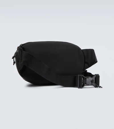 Shop Moncler Logo Belt Bag In Black