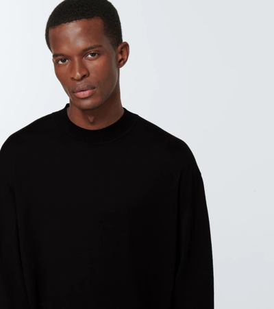 Shop The Row Elloroy Cotton And Cashmere Sweatshirt In Black